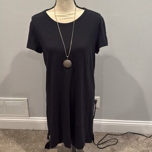 Lululemon Athletica Black Jersey Dress with Open Back